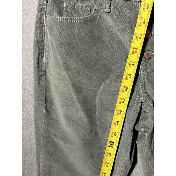 Universal Thread Women's Size 2/26R Olive Green Corduroy Button Fly Slim Pants - Picture 7 of 8